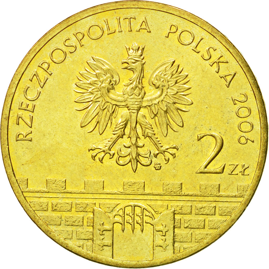 Coin, Poland, 2 Zlote, 2006, Warsaw, MS(63), Brass, KM:550