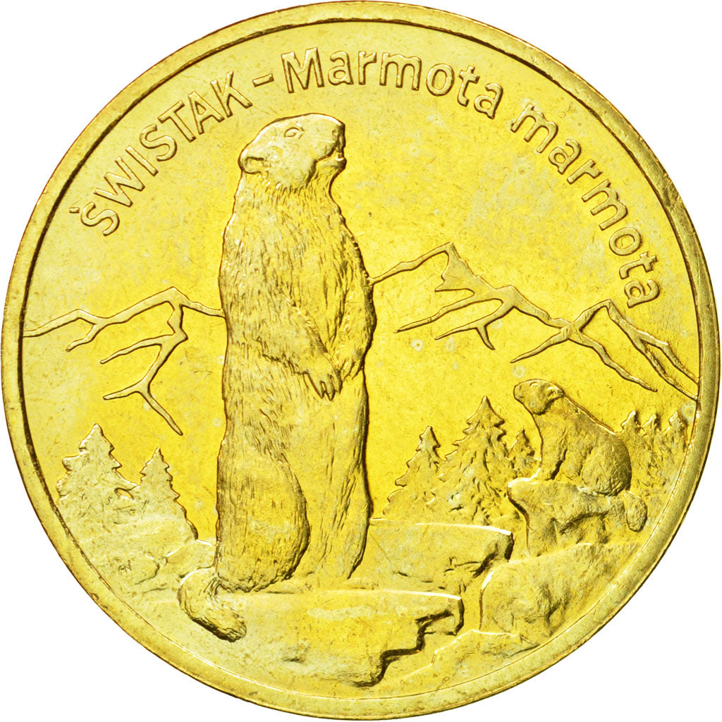 Coin, Poland, 2 Zlote, 2006, Warsaw, MS(63), Brass, KM:534
