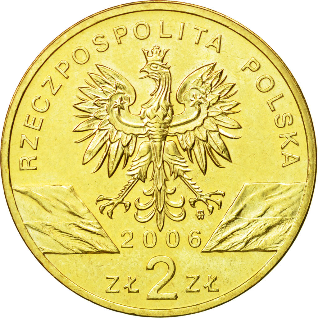 Coin, Poland, 2 Zlote, 2006, Warsaw, MS(63), Brass, KM:534
