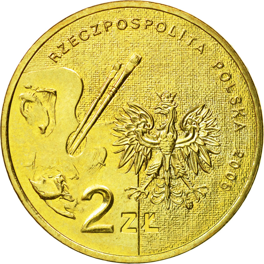 Coin, Poland, 2 Zlote, 2006, Warsaw, MS(63), Brass, KM:575