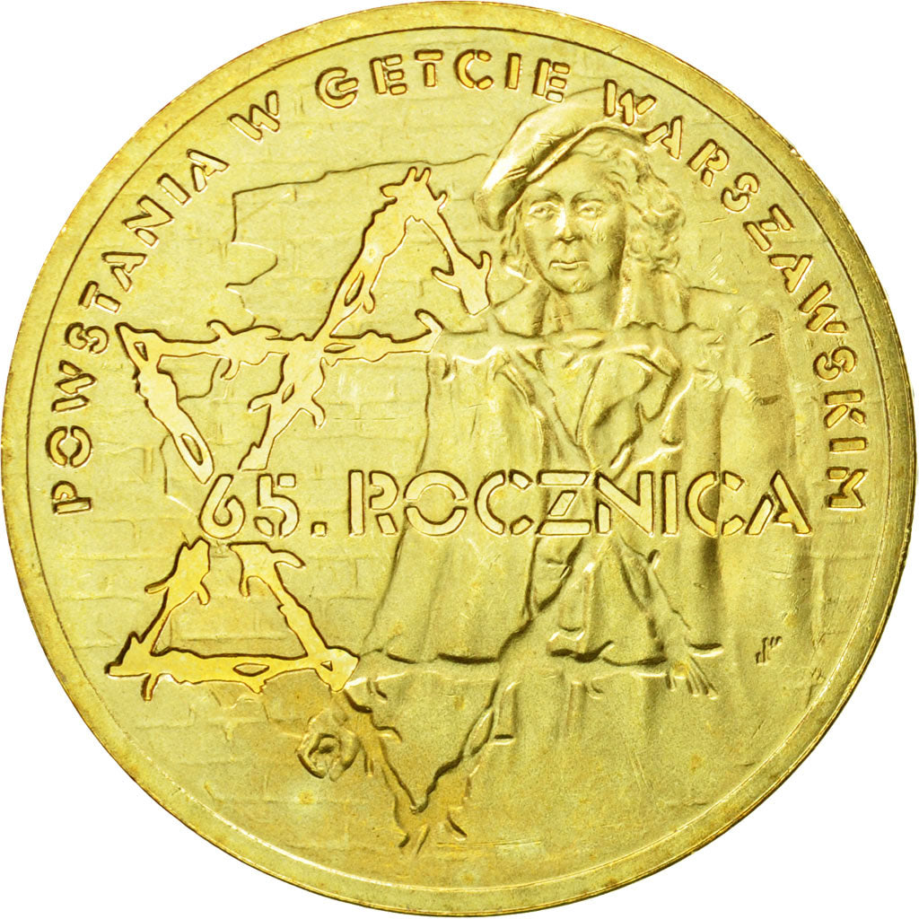 Coin, Poland, 2 Zlote, 2008, Warsaw, MS(63), Brass, KM:633