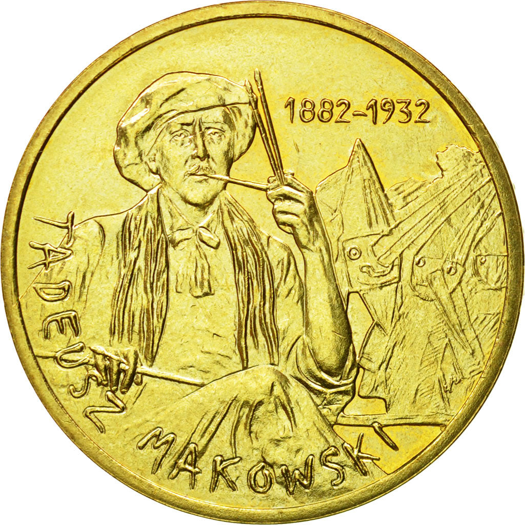 Coin, Poland, 2 Zlote, 2005, Warsaw, MS(63), Brass, KM:541