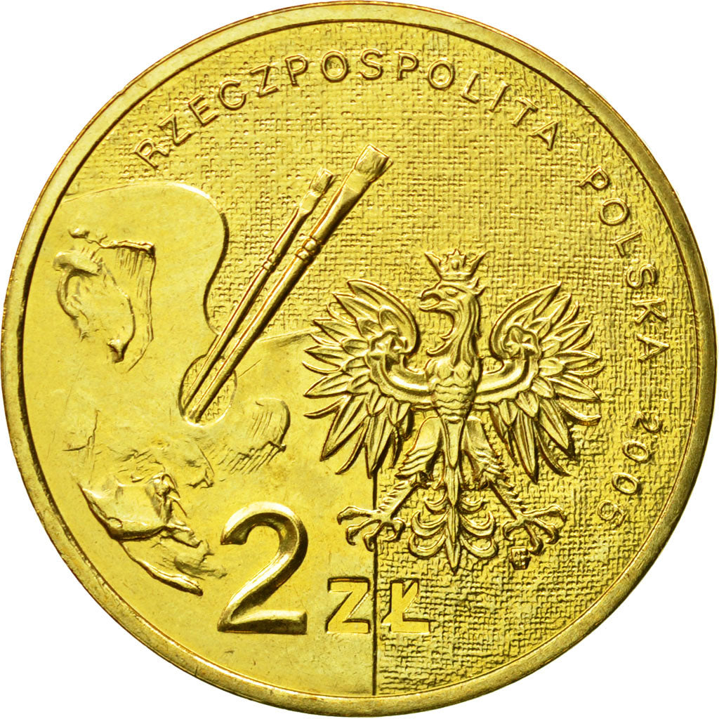 Coin, Poland, 2 Zlote, 2005, Warsaw, MS(63), Brass, KM:541