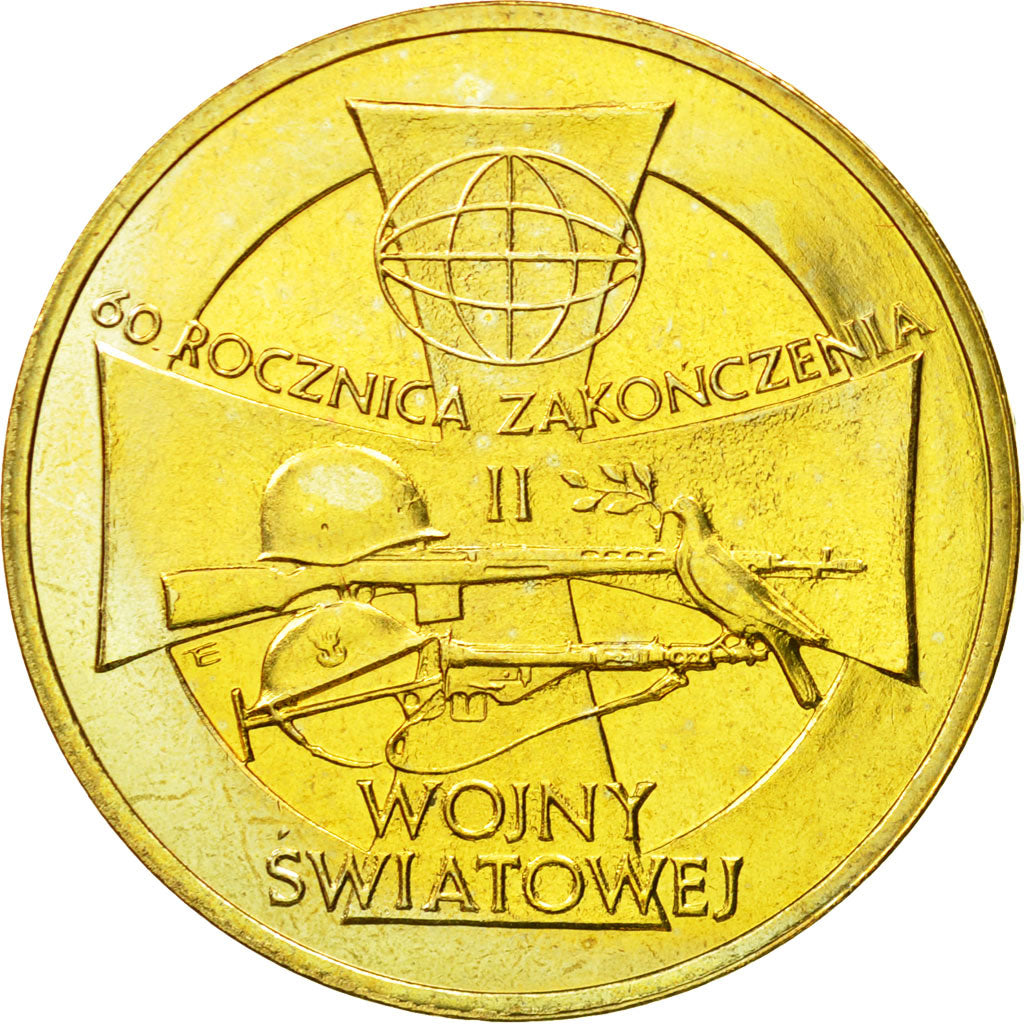 Coin, Poland, 2 Zlote, 2005, Warsaw, MS(63), Brass, KM:558