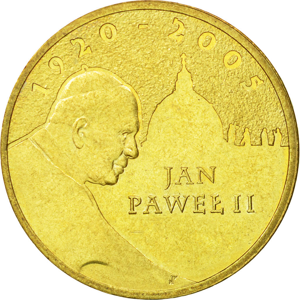 Coin, Poland, 2 Zlote, 2005, Warsaw, MS(63), Brass, KM:525