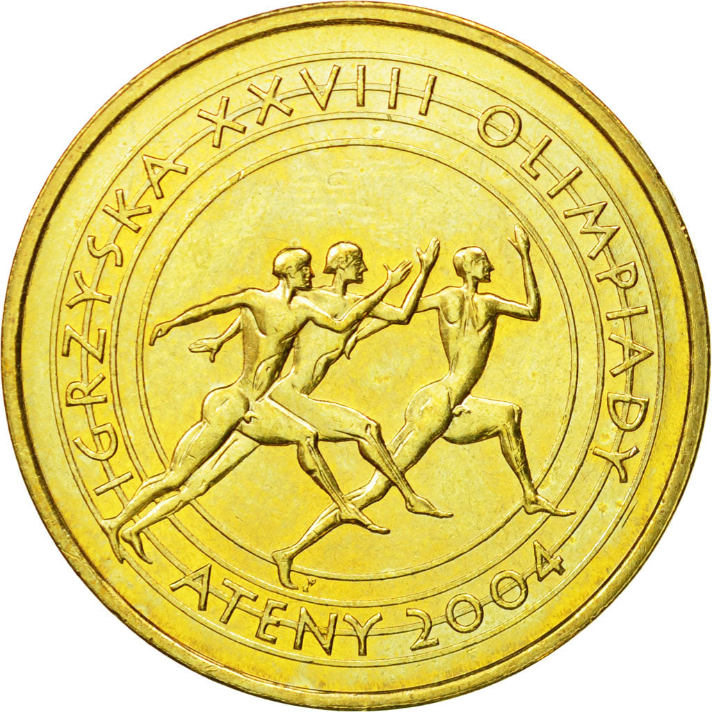 Coin, Poland, 2 Zlote, 2004, Warsaw, MS(63), Brass, KM:516
