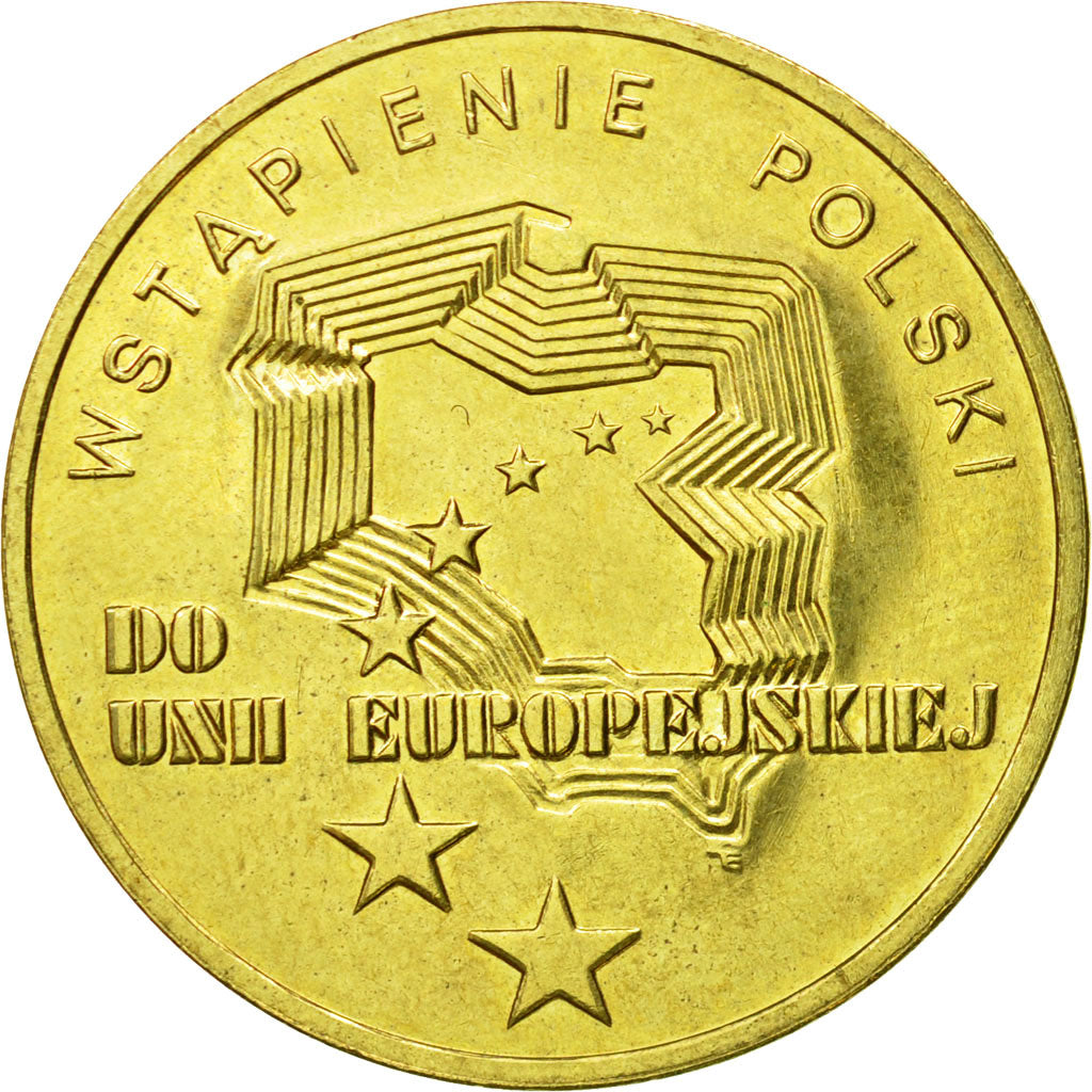 Coin, Poland, 2 Zlote, 2004, Warsaw, MS(63), Brass, KM:481