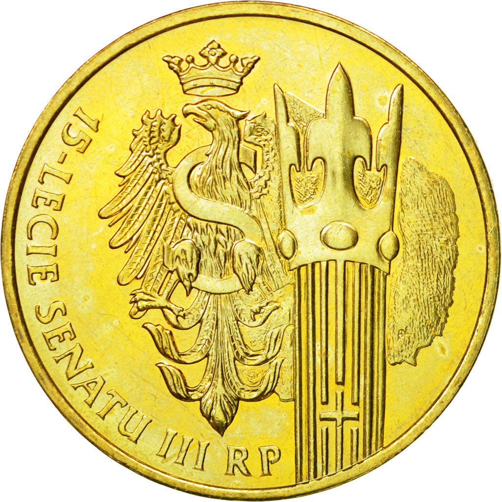 Coin, Poland, 2 Zlote, 2004, Warsaw, MS(63), Brass, KM:503
