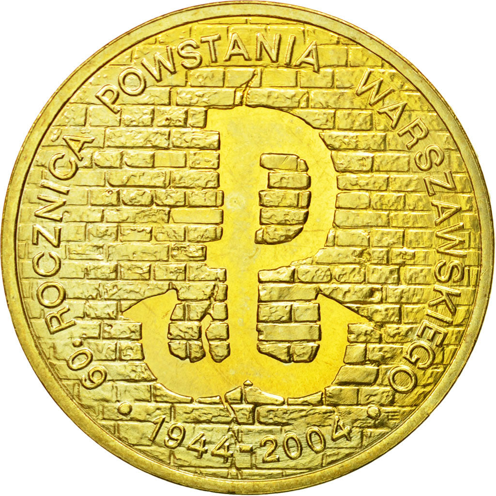 Coin, Poland, 2 Zlote, 2004, Warsaw, MS(63), Brass, KM:496