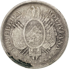 Monnaie, Bolivie, 50 Centavos, 1/2 Boliviano, 1899, TB+, Argent, KM:161.5