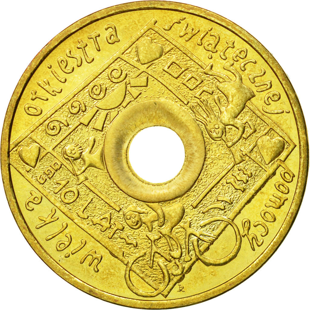 Coin, Poland, 2 Zlote, 2003, Warsaw, MS(63), Brass, KM:446