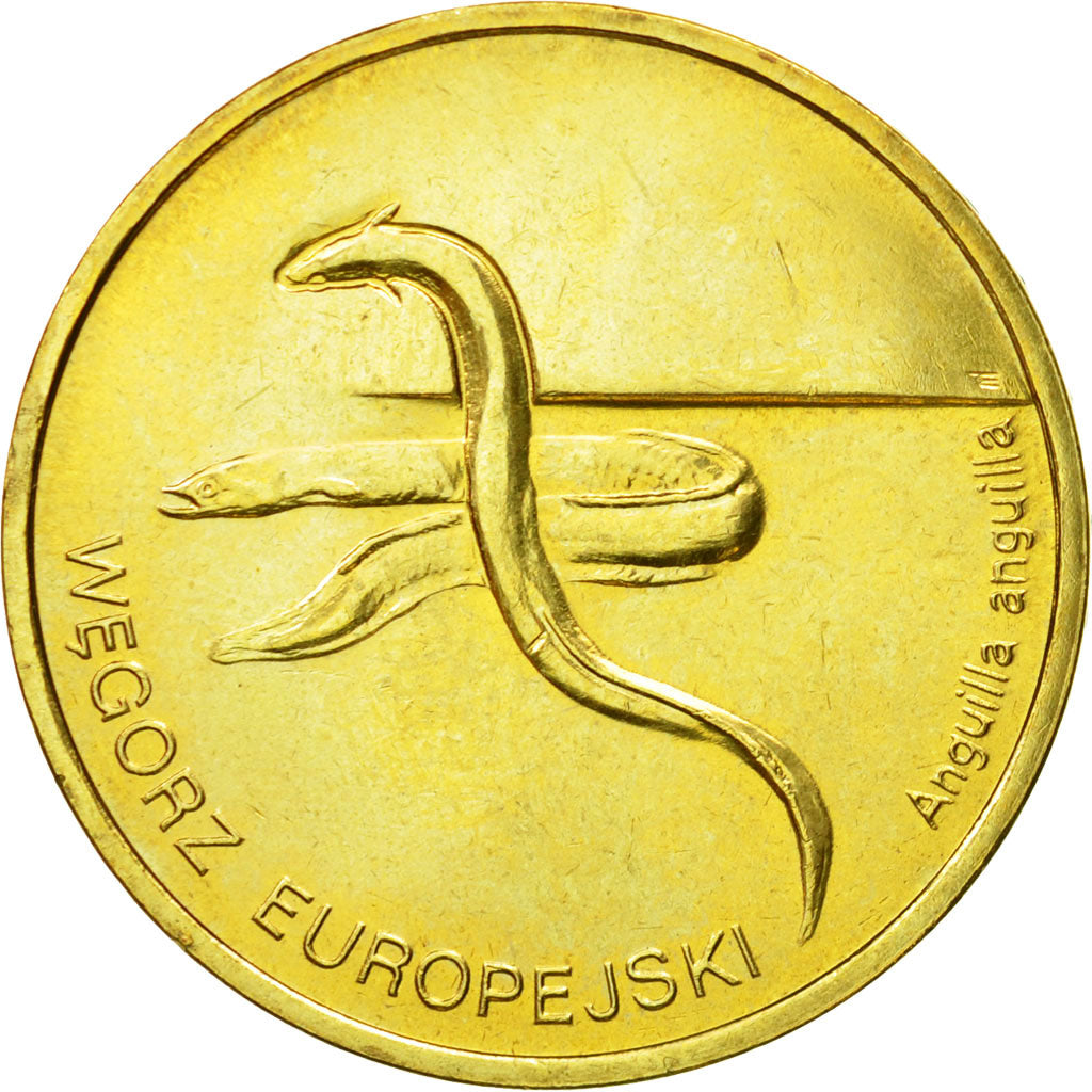 Coin, Poland, 2 Zlote, 2003, Warsaw, MS(63), Brass, KM:445