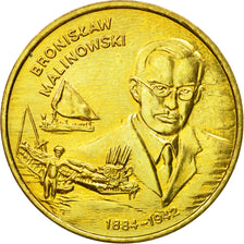 Coin, Poland, 2 Zlote, 2002, Warsaw, MS(63), Brass, KM:431