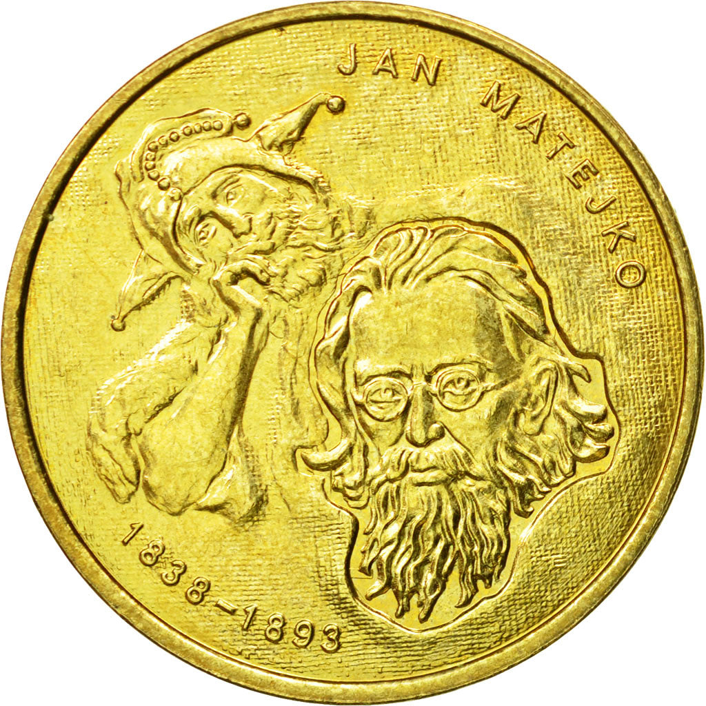 Coin, Poland, 2 Zlote, 2002, Warsaw, MS(63), Brass, KM:444