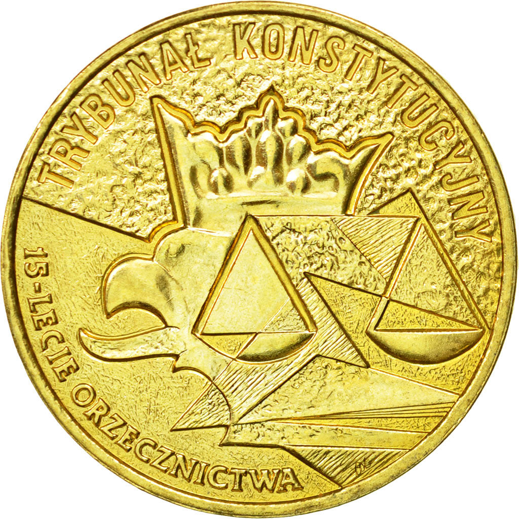 Coin, Poland, 2 Zlote, 2001, Warsaw, MS(63), Brass, KM:412