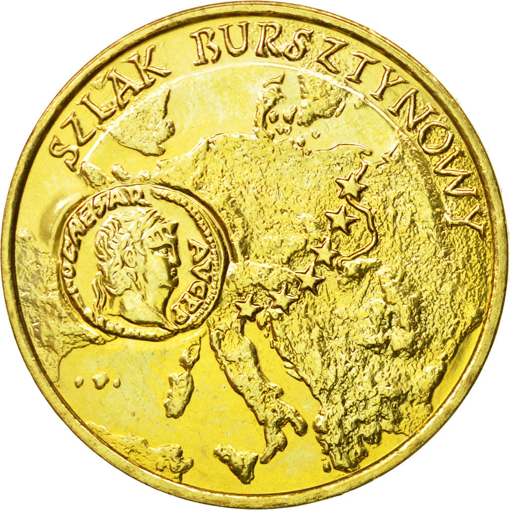 Coin, Poland, 2 Zlote, 2001, Warsaw, MS(63), Brass, KM:410