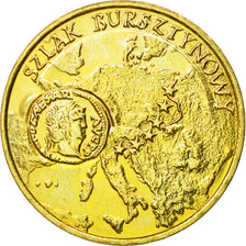 Coin, Poland, 2 Zlote, 2001, Warsaw, MS(63), Brass, KM:410