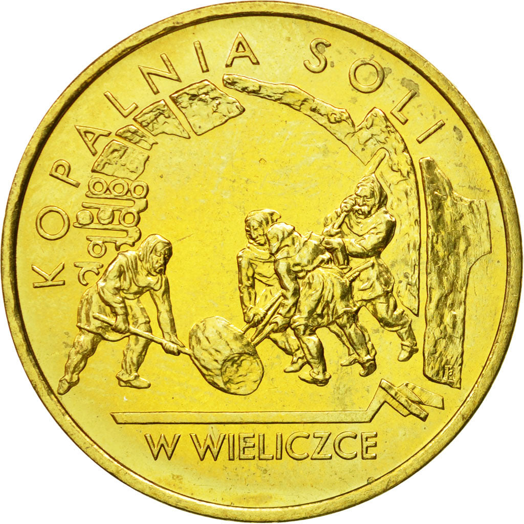 Coin, Poland, 2 Zlote, 2001, Warsaw, MS(63), Brass, KM:408