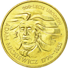 Coin, Poland, 2 Zlote, 1998, Warsaw, MS(63), Brass, KM:352
