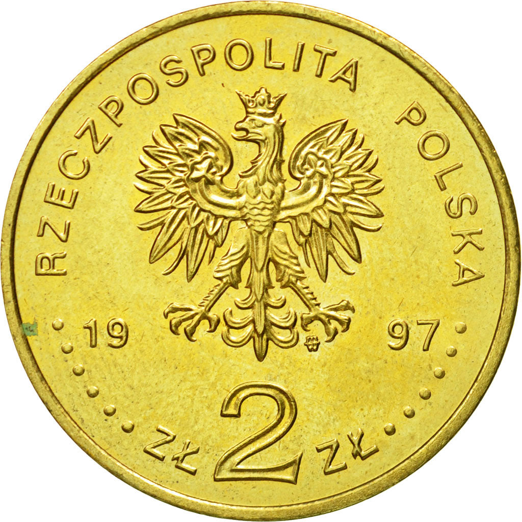 Coin, Poland, 2 Zlote, 1997, Warsaw, MS(63), Brass, KM:325