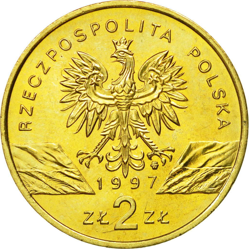 Coin, Poland, 2 Zlote, 1997, Warsaw, MS(63), Brass, KM:329
