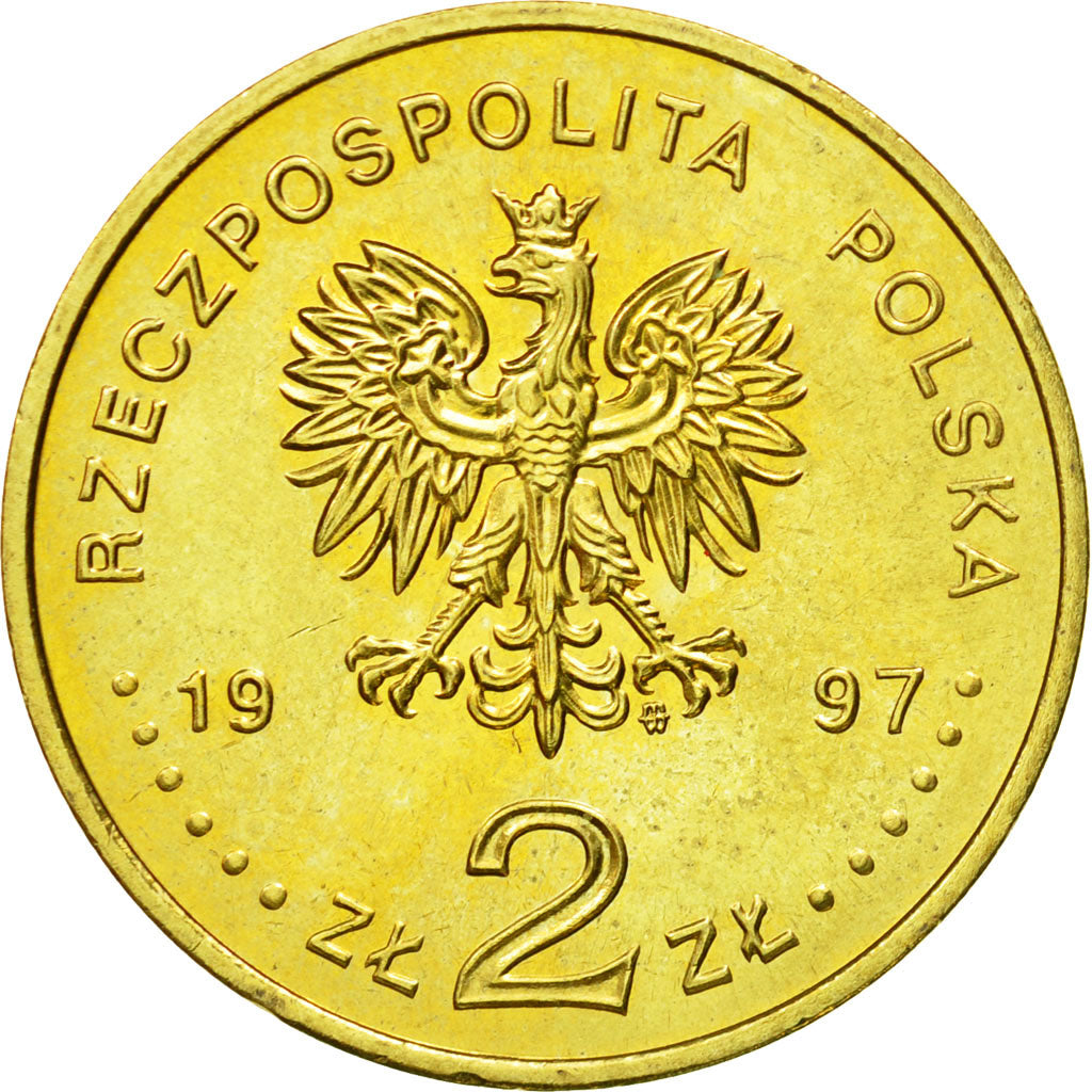 Moneta, Polonia, 2 Zlote, 1997, Warsaw, SPL, Ottone, KM:333