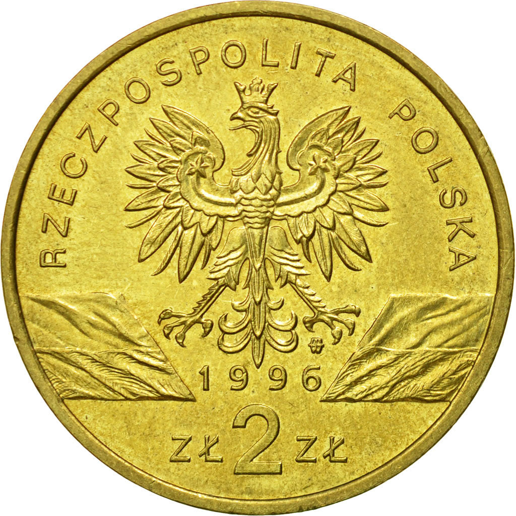 Coin, Poland, 2 Zlote, 1996, Warsaw, MS(63), Brass, KM:311