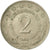 Coin, Yugoslavia, 2 Dinara, 1976, EF(40-45), Copper-Nickel-Zinc, KM:57