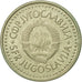 Coin, Yugoslavia, 2 Dinara, 1984, EF(40-45), Nickel-brass, KM:87