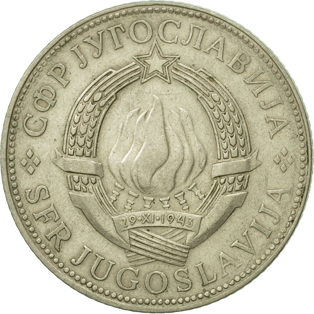 Coin, Yugoslavia, 10 Dinara, 1976, EF(40-45), Copper-nickel, KM:62