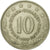 Moneta, Jugosławia, 10 Dinara, 1976, EF(40-45), Miedź-Nikiel, KM:62