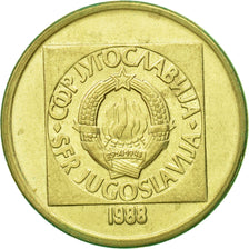 Coin, Yugoslavia, 50 Dinara, 1988, AU(55-58), Brass, KM:133