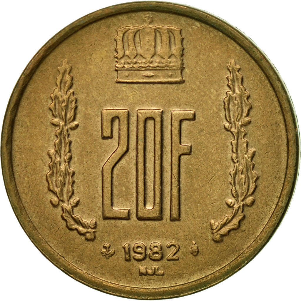 Monnaie, Luxembourg, Jean, 20 Francs, 1982, TTB+, Aluminum-Bronze, KM:58