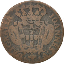 Moneda, Portugal, Jo, 10 Reis, X; 1/2 Vinten, 1746, BC+, Cobre, KM:227