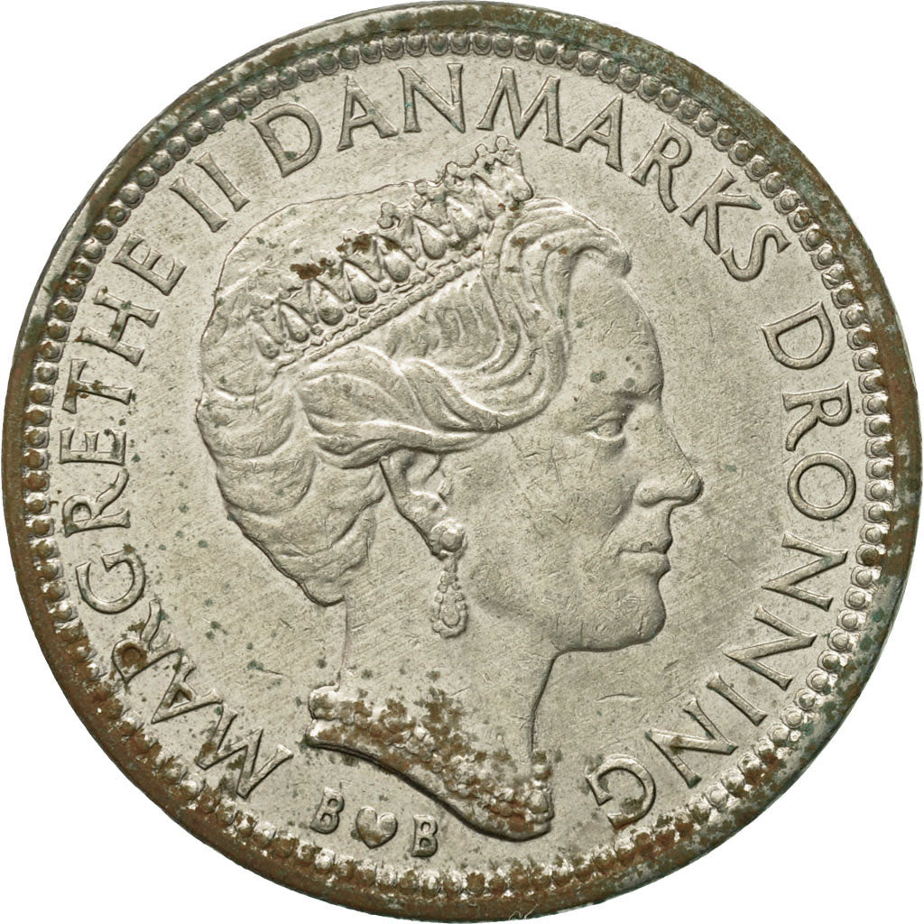 Coin, Denmark, Margrethe II, 10 Kroner, 1979, Copenhagen, AU(55-58)