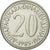 Moneda, Yugoslavia, 20 Dinara, 1985, MBC+, Cobre - níquel - cinc, KM:112