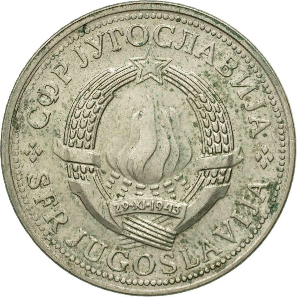 Coin, Yugoslavia, 2 Dinara, 1979, EF(40-45), Copper-Nickel-Zinc, KM:57