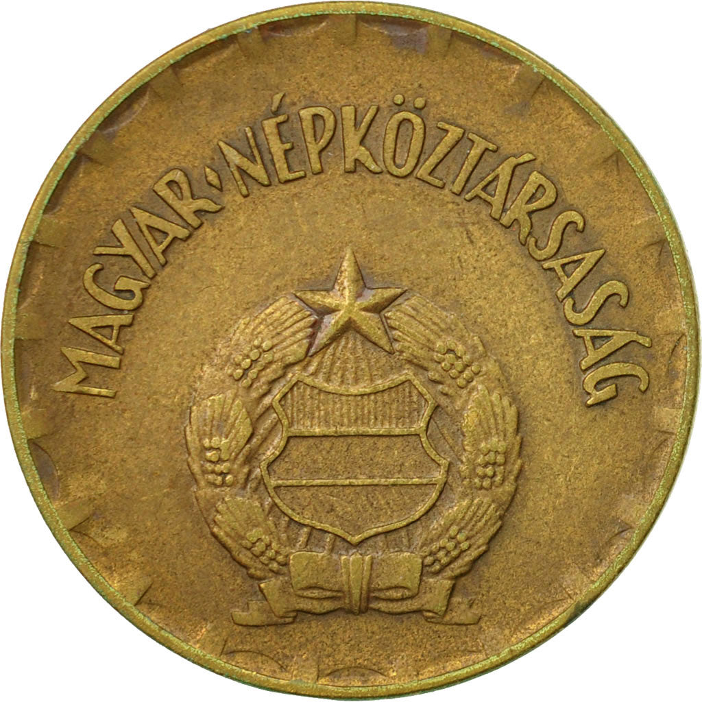 Coin, Hungary, 2 Forint, 1974, Budapest, EF(40-45), Brass, KM:591