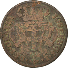 Münze, Portugal, Jose I, 10 Reis, X; 1/2 Vinten, 1765, S+, Kupfer, KM:243.2