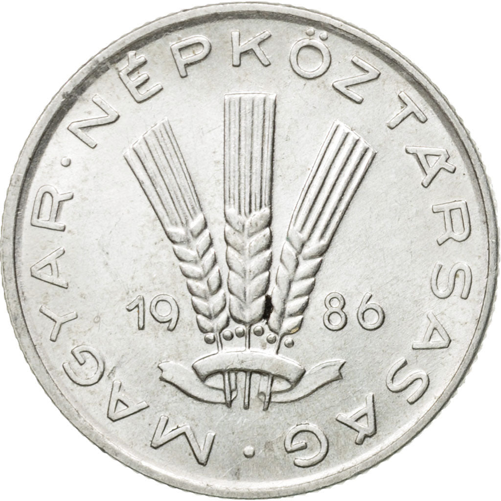 Moneda, Hungría, 20 Fillér, 1986, Budapest, MBC+, Aluminio, KM:573