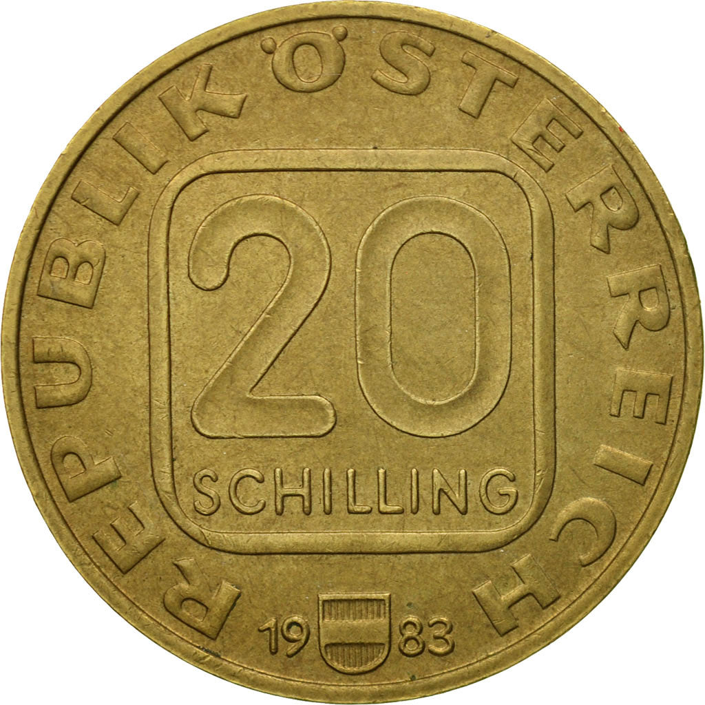 Münze, Österreich, 20 Schilling, 1983, SS, Copper-Aluminum-Nickel, KM:2960.1