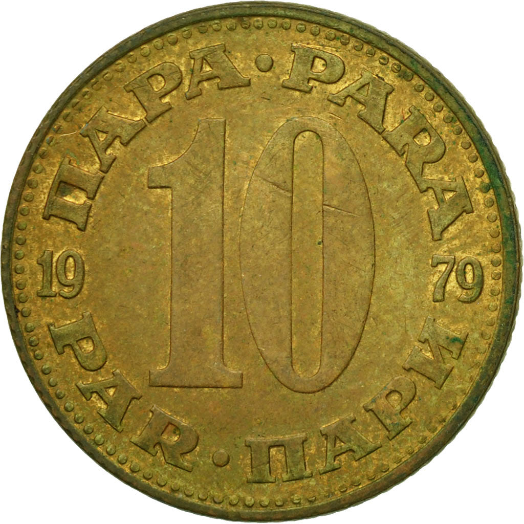 Coin, Yugoslavia, 10 Para, 1979, EF(40-45), Brass, KM:44