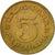 Moneta, Jugosławia, 5 Para, 1977, EF(40-45), Mosiądz, KM:43