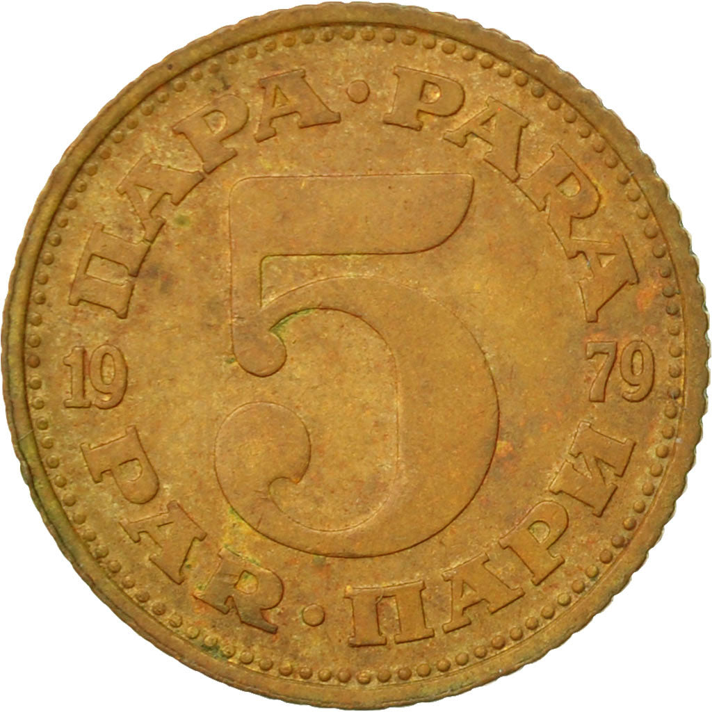 Coin, Yugoslavia, 5 Para, 1979, EF(40-45), Brass, KM:43