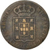 PORTUGAL, 40 Reis, Pataco, 1833, KM #391, VF(20-25), Bronze, 31.70