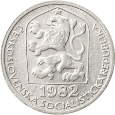 Coin, Czechoslovakia, 10 Haleru, 1982, AU(50-53), Aluminum, KM:80