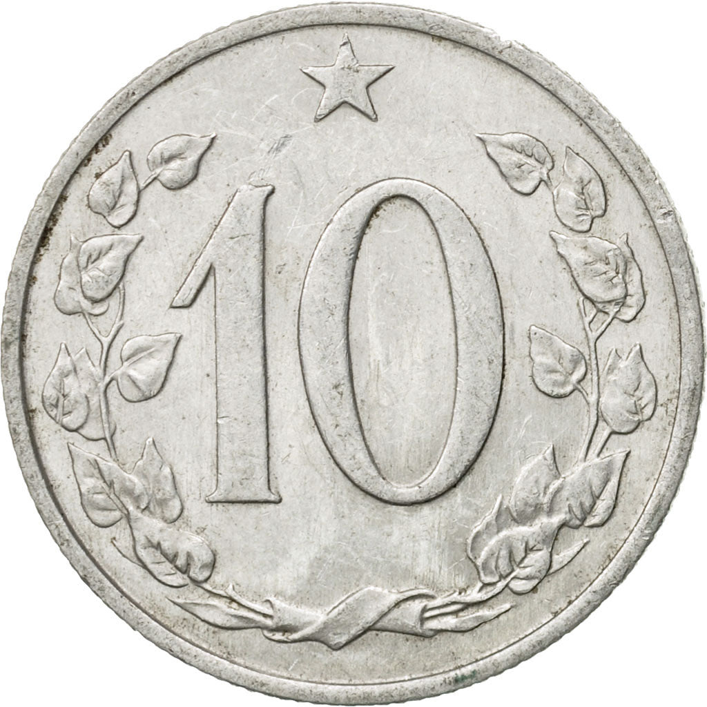 Moneta, Cecoslovacchia, 10 Haleru, 1962, BB+, Alluminio, KM:49.1