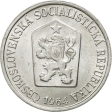 Coin, Czechoslovakia, 10 Haleru, 1964, AU(50-53), Aluminum, KM:49.1