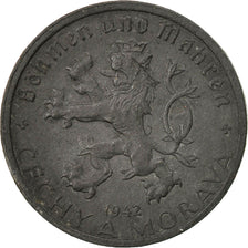 Coin, BOHEMIA & MORAVIA, 20 Haleru, 1942, VF(30-35), Zinc, KM:2