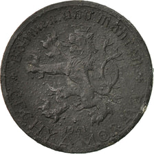 Coin, BOHEMIA & MORAVIA, 20 Haleru, 1941, VF(20-25), Zinc, KM:2